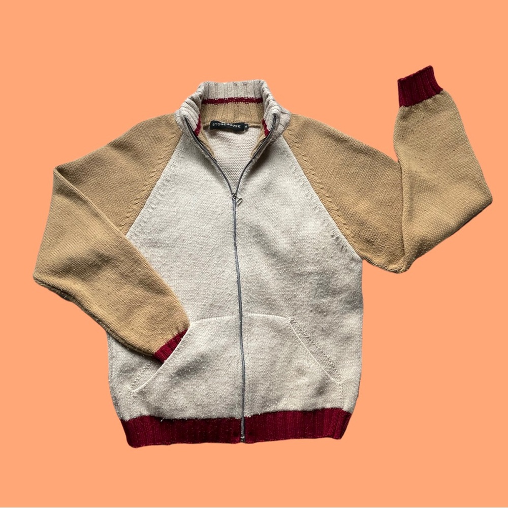 COLOUR BLOCK KNIT SWEATER